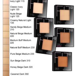 Maybelline Fit me Matte + Poreless Pressed Powder (105/110/115/120/220)