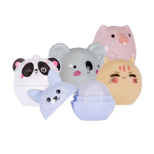 *24156 Martinelia LIP BALMS Cute Animals