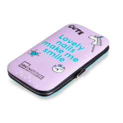 *80064C IDC Lovely Nails Make Me Smile - Σετ Περιποίησης Νυχιών Μωβ  5τεμ