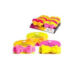 *20224w IDC Neon Spa Headband Κορδέλα Μαλλιών για Μακιγιάζ με Φιόγκο Φωσφορούχα