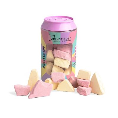 *42155 IDC Sweet Swirls Bath Fizzer Strawberries & Cream 150gr