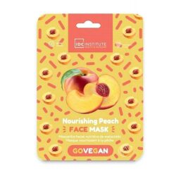 *85104 IDC Go Vegan Face Mask Peach 23gr - Μάσκα Πανί κατά της ξηρότητας
