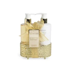 *12118 IDC Scented Bath Gold Shower Duo - Σετ Περιποίησης  12,5 x 18 x 7cm