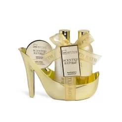 *12119 IDC Scented Bath Gold Mini Heel Set- Σετ Μπάνιου 18,5 x 17 x 7,5 cm
