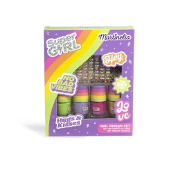 *44055 Martinelia Super Girl Nail Design Set Βερνίκια Νυχιών 4 x 4ml & Stickers Ηλικίες 3+