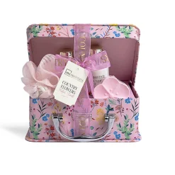 *56231IDC Country Flowers Case 4 Pcs - Σετ Περιποίησης 19 x 18 x 14 cm