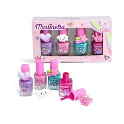 *90198 Martinelia Super Girl Nails & Rings Set - Παιδικό Σετ Ομορφιάς 7.6 x 14.5 x 4cm