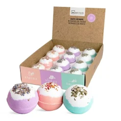 IDC Institute Flower Bath Ball Fizzer Orchid Ορχιδέα 100gr