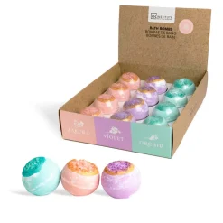 IDC Institute 2 in 1 Flower Bath Ball Fizzer & Salts Sakura - Άνθος Κερασιάς 100gr