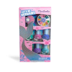 *12055 Martinelia Lets Be Mermaids Nail Design Kit Βερνίκια Νυχιών 5 x 4ml, Διακοσμητικά Νυχιών & Λίμα Κοχύλι