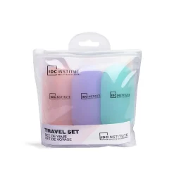 *90309 IDC Institute Cosmetic Bag & Bottle Three Package Travel Set Μπουκαλάκια Άδεια 3 x 60ml