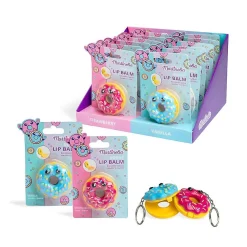 *68137 Martinelia World Donut Keychain Lip Balm Μπρελόκ 4gr Ηλικίες 3+