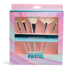 *68313 IDC Magic Studio Sweet Pastel Flawless Finish Makeup Brush Set 5pcs 18 x 18,5 x 3cm