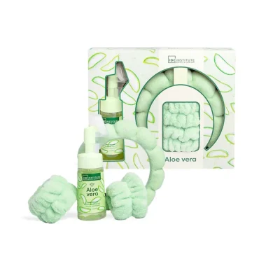 *90132 IDC Institute Aloe Vera Series Daily Routine Set 4Pcs - Σετ Περιποίησης Προσώπου 27 x 22,5 x 5,5cm