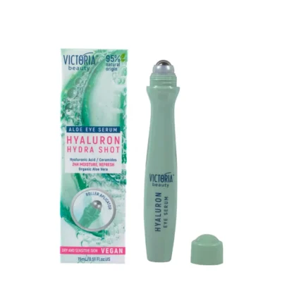 *4107 Victoria Beauty Hyaluron Hydra Shot Roll - On Eye Serum Vegan Ορός Ματιών με Υαλουρονικό, Αλόη & Κεραμίδια 15ml