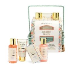 *42220 IDC Institute Holistic Beauty Lotus & White Tea Bath Set 4 pcs 14,5 x 18 x 11,7cm