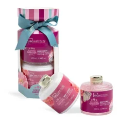 *42240 IDC Scented Garden Peony Bath & Spa Set Body Scrub 100ml & Body Lotion 100ml