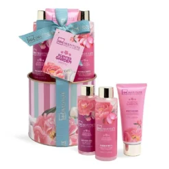 *42248 IDC Scented Garden Peony Bath Set 3pcs Φ12 x 21cm