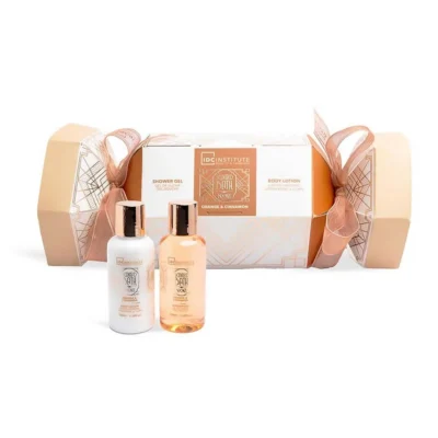 *42263 IDC Scented Bath Bronze Set Orange & Cinnamon Shower Gel 100ml & Body Lotion 100ml