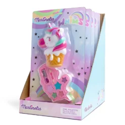 *85431 Martinelia Whims Unicorn Palette Set Σκιές Ματιών 7 colours N.w 1.2gr, Κραγιόν 1 x 0.8gr & 1 x Πινελάκι σκιών διπλό