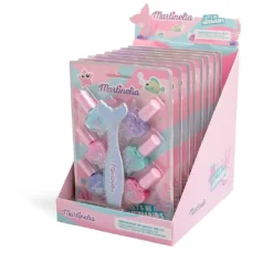*85436 Martinelia Lets Be Mermaids Underwater Magic Nails Βερνίκια Νυχιών 6 x 3.5ml & Λίμα Mermaid Tail