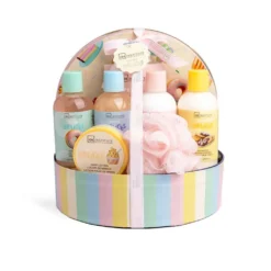 *42207 IDC Petits Delices Tin Round Case Set , Σετ Δώρου Μπάνιου Φ23 x H24 8pcs