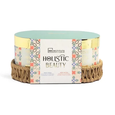 *42216 IDC Institute Holistic Beauty Lotus & White Tea Bath Set Σετ Περιποίησης Σώματος 17,5 x 8 x 9,5cm 3pcs