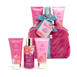 *42245 IDC Scented Garden Peony Cosmetic Bag Set 4 pcs Σετ Δώρου - Περιποίησης W18,5x H24 x D5,5cm
