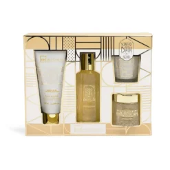 *42254 IDC Scented Bath Gold Vanilla & Sandalwood Set Σετ Δώρου - Περιποίησης W19x H15,3 x D4,3cm 4pcs