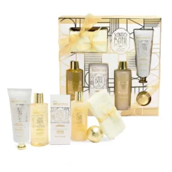 *42259 IDC Scented Bath Gold Vanilla & Sandalwood Box Set Σετ Δώρου - Περιποίησης W28x H28 x D6cm 6pcs