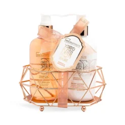 *42268 IDC Scented Bath Bronze Metallic Duo Set Orange & Cinnamon - Σετ Μπάνιου 14 x 16,5 x 7cm 3pcs