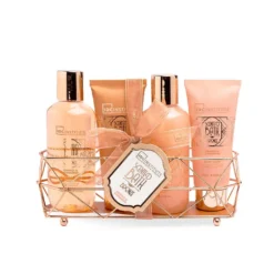 *42269 IDC Scented Bath Bronze Metallic Case Set Orange & Cinnamon - Σετ Μπάνιου 19,5 x 14,5 x 5cm 5pcs