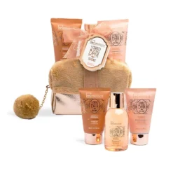 *42271 IDC Scented Bath Bronze Orange & Cinnamon Cosmetic Bag Set , Σετ Δώρου W15,5 x H19 x D10cm 4pcs