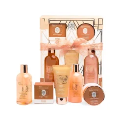 *42272 IDC Scented Bath Bronze Set Orange & Cinnamon - Σετ Μπάνιου 21 x 24,5 x  5,5cm 5pcs