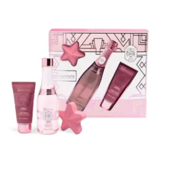 *42280 IDC Scented Bath Rose Cherry Blossom Festive Βath Set - Σετ Μπάνιου 21 x 19 x 4cm 3pcs