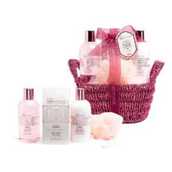 *42287 IDC Scented Bath Rose Basket Cherry Blossom Σετ Δώρου - Περιποίησης W25x H23 x D12cm 5pcs