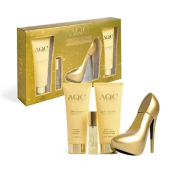 *44022 AQC Fragraces Lady Secret Gold Edition Perfume Set  4pcs 35 x 21 x 6cm