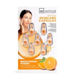 *68324 IDC Natural Elements Orange Skin Capsules - Αμπούλες Προσώπου με Βιταμίνη C για Λάμψη & Ενυδάτωση 7 x 0,34ml