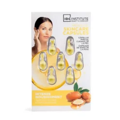 *68325 IDC Natural Elements Argan Oil Skin Capsules - Αμπούλες Προσώπου με Λάδι Αργκάν για Βαθιά Θρέψη 7 x 0,34ml