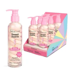*90485 IDC Institute Sweet Swirls Body Lotion & Gel Sweet Marshmallow Κρέμα Σώματος & Τζελ Ζαχαρωτό 200gr