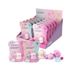 *26164 Martinelia World Bear Keychain Lip Balm Βάλσαμο Χειλιών Μπρελόκ 7gr