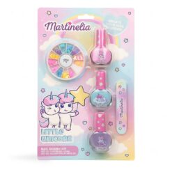*44333 Martinelia Little Unicorn Nail Design Kit III Βερνίκια Νυχιών 3 x 3.5ml, Λίμα Νυχιών & Αυτοκόλλητα 3D