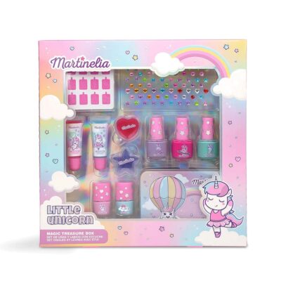 *44336 Martinelia Little Unicorn Magic Treasure Box Nails and Lips - Παιδικό Σετ Ομορφιάς 25 x 25 x 4,5cm
