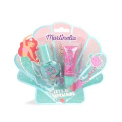 *44378 Martinelia Let's Be Mermaids Set Βερνίκι Νυχιών 3,5ml Γαλαζοπράσινο & Lip Gloss 4,5ml Φράουλα