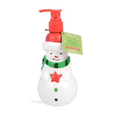 *42370 IDC Christmas Snowman Hand Soap Orange & Cinnamon Κρεμοσάπουνο Χιονάνθρωπος Πορτοκάλι & Κανέλα 310ml