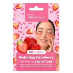 IDC Go Vegan Hydrating Strawberry Vitamin C Eye Patches Επιθέματα Ματιών με Βιταμίνη C & Φράουλα 1 pair