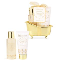 IDC Institute Scented Gold Mini Bathtub Set – Σετ Μπάνιου σε Μίνι Μπανιέρα