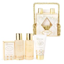 IDC Institute Scented Bath Gold Ultimate Bath & Body – Σετ Δώρου Βανίλια & Περγαμόντο 4 τεμαχίων