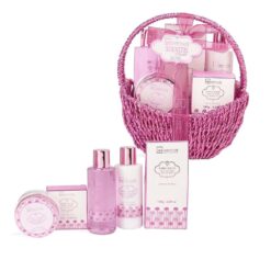 IDC Scented Bath Rose Basket Cherry Blossom Σετ Δώρου - Περιποίησης W19x H21,5 x D11cm 6pcs