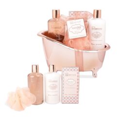 IDC Institute Scented Bath Bronze Bathtub – Σετ Μπάνιου σε Μπανιέρα 4 τεμαχίων